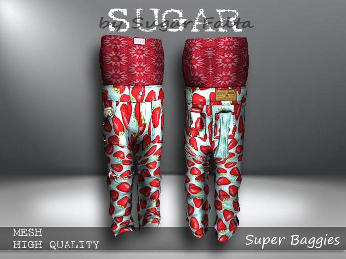 SUGAR Female Super Baggies 16 STRAWBERRIES Boxed