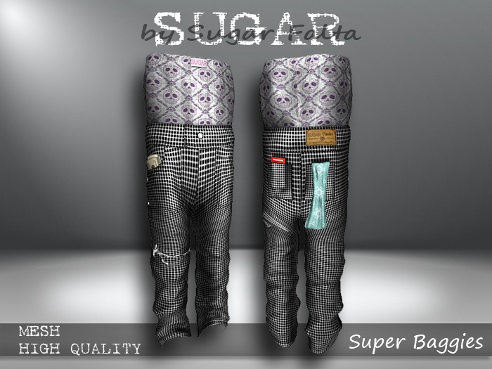 SUGAR Female Super Baggies 18 GINGHAM Boxed