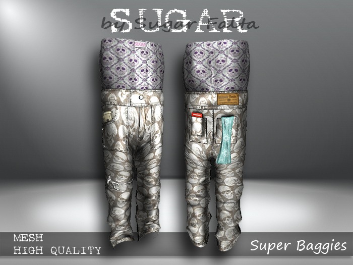 SUGAR Female Super Baggies 19 SKULLY Boxed