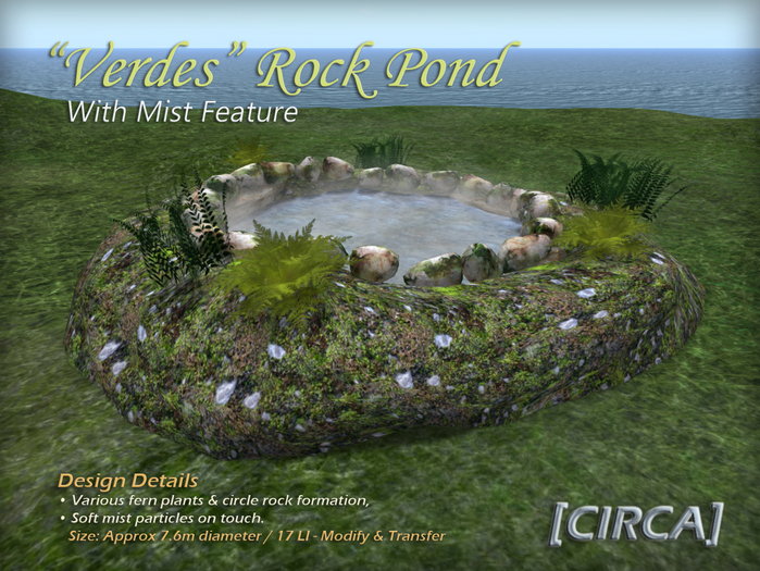 [CIRCA] Pkg -  "Verdes" Pond with Mist Feature