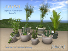 [CIRCA] - "Avlona" Tropical Planter Set of 8 ~ DISCOUNTED 50% Off 
