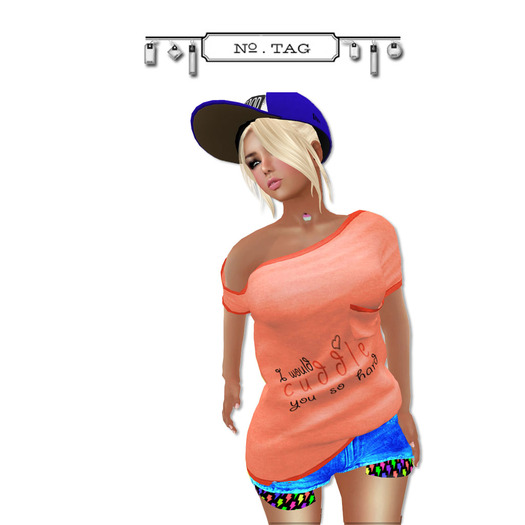 No.Tag - Off Shoulder Gray {mesh}