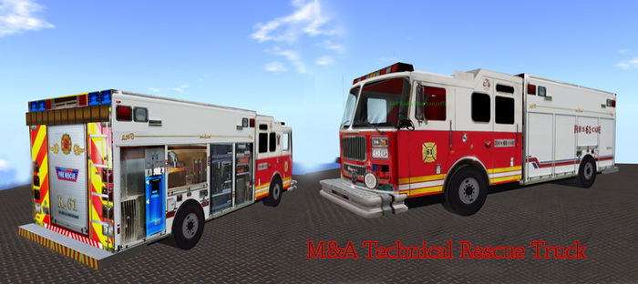 M&A Rescue61 Technical Rescue FireTruck