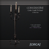 [C.] Pkg - "Constantine" Gothic Furniture/Decor Full Set (B&W)