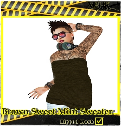 MIUK brown  miniSweater
