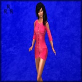 Pink Leather Minidress (Mesh) & Accessories
