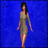 Leopard Print (Mesh) Minidress & Accessories