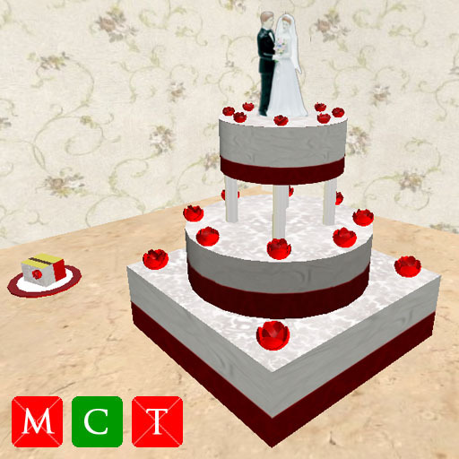 Red Delicious Wedding Cake