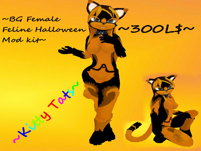 [Blue Galixian] Female Feline - Halloween
