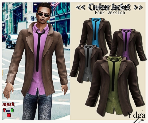 *Ydea* Cruiser Jacket Men Beige