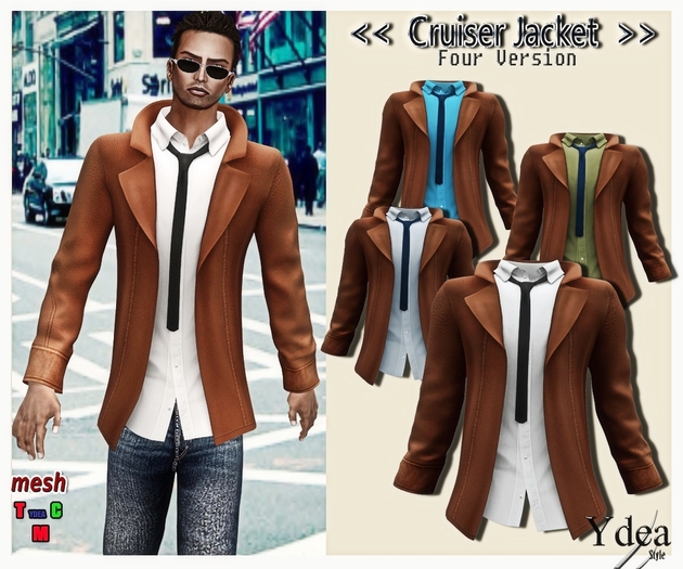 *Ydea* Cruiser Jacket Men Light brown