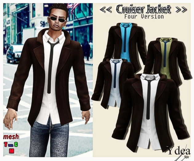 *Ydea* Cruiser Jacket Men Brown