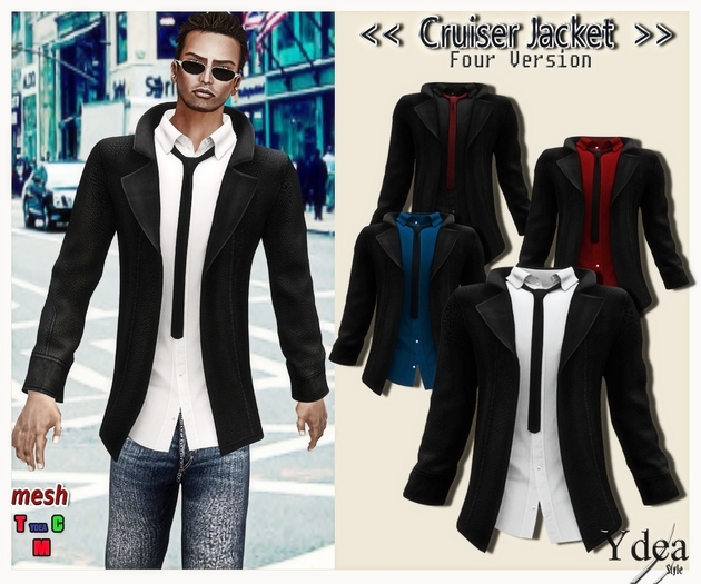 *Ydea* Cruiser Jacket Men Black