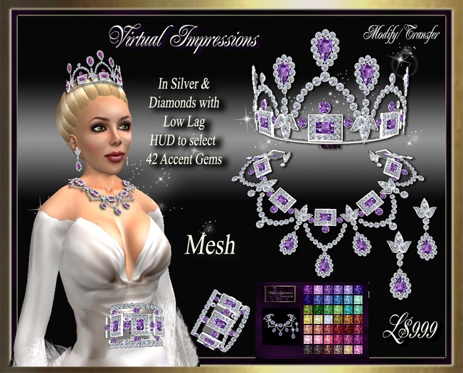 Virtual Impressions MorganTexture Change Tiara Set