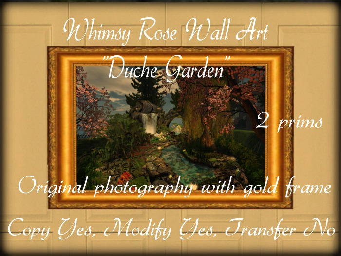 Wall Art "Duche Garden" Copy/Mod by Whimsy Rose 