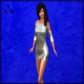 Aluminum Mini Dress (Mesh)