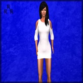 Knit White (Mesh) Minidress