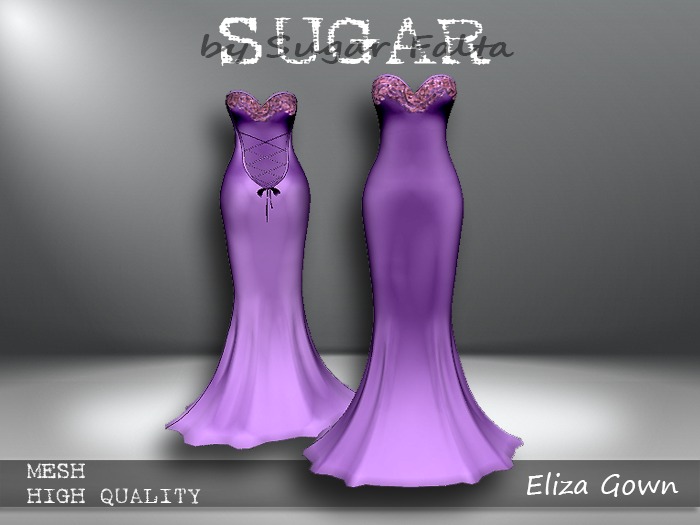 SUGAR Eliza Gown Boxed LILAC