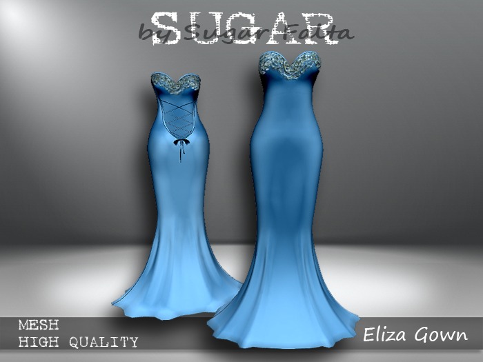 SUGAR Eliza Gown Boxed LIGHT BLUE