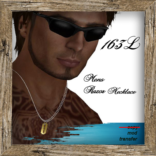 Mens Razor Blade Necklace