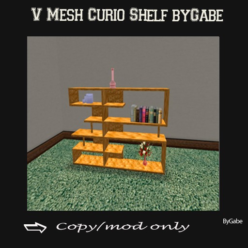 V Mesh Curio Shelf byGabe