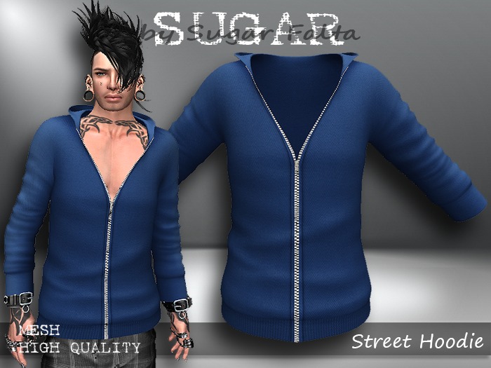 SUGAR Street Hoodie MALE - NAVY Boxed