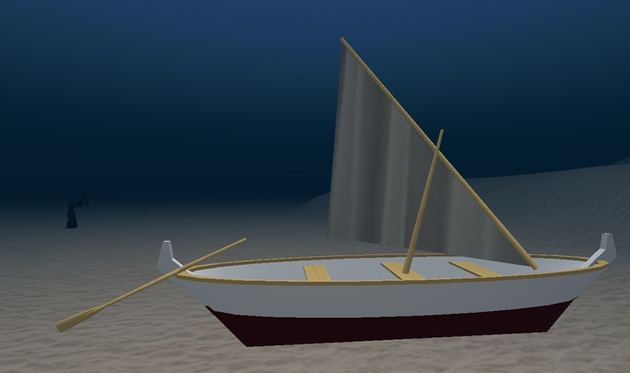 Greek Feluka White Sail