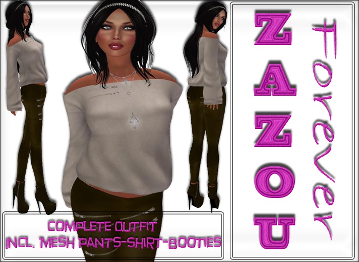 ZaZou Mesh Zipper Complete Outfit Demo