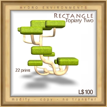 Second Life Marketplace - Hydro - Rectangle Topiary Combo - Bush Tree ...