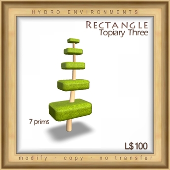 Second Life Marketplace - Hydro - Rectangle Topiary Combo - Bush Tree ...