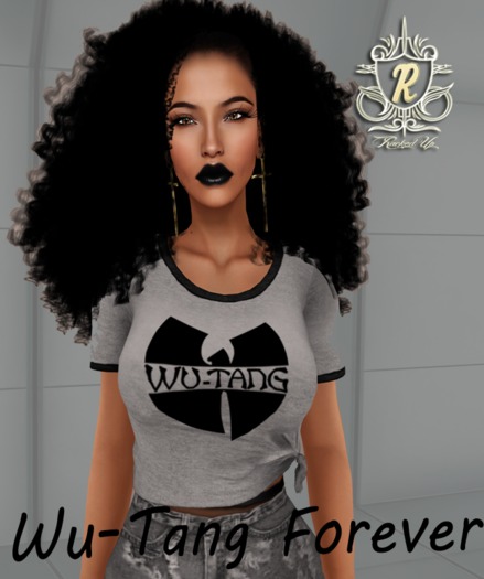 <Racked Up> Wu-Tang Lady Knotted T-shirt