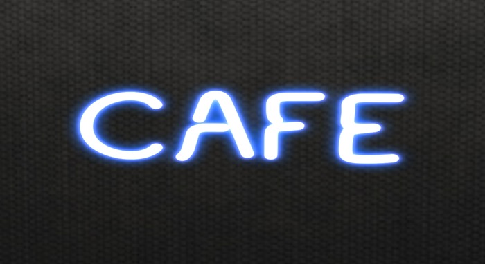 {R&S} Neon Sign (Cafe Blue)