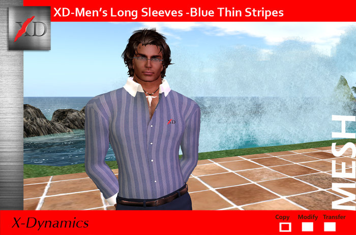 XD Long Sleeves Shirt Pink Stripped