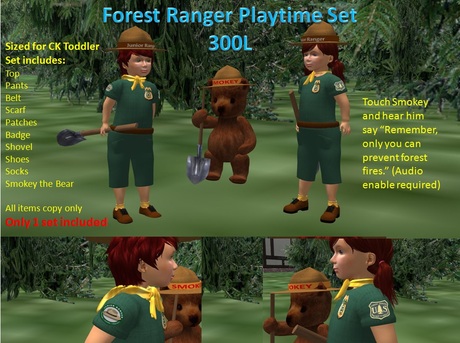 Second Life Marketplace - Forest Ranger Playtime Set
