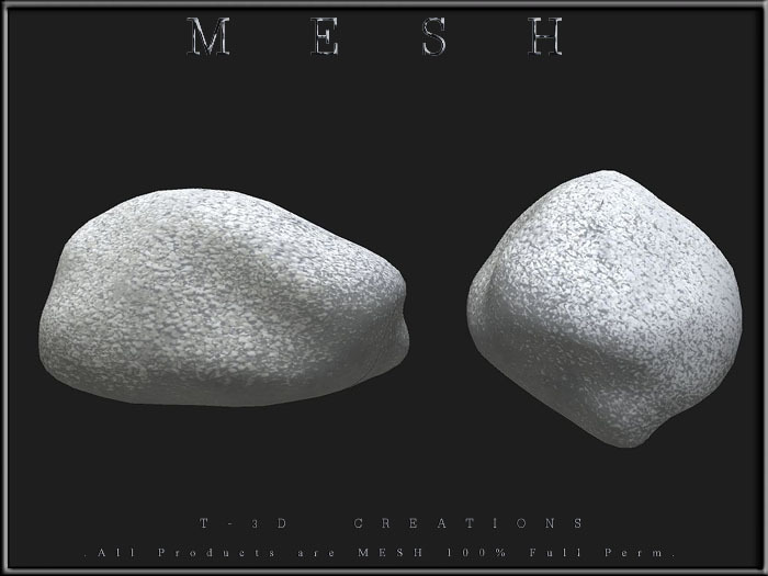 T-3D Creations [ ROCK No.3 ] MESH - Full Perm