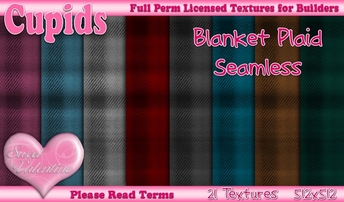 *Cupids Textures * 21 SEAMLESS BLANKET PLAIDS