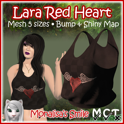 ::Monalisa's Smile:: Lara Top Wings Red