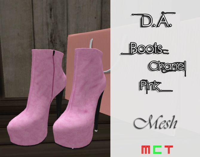 D.A. Boots Chanel Pink