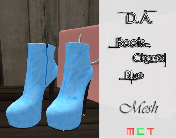 D.A. Boots Chanel Blue