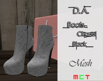 D.A. Boots Chanel Black