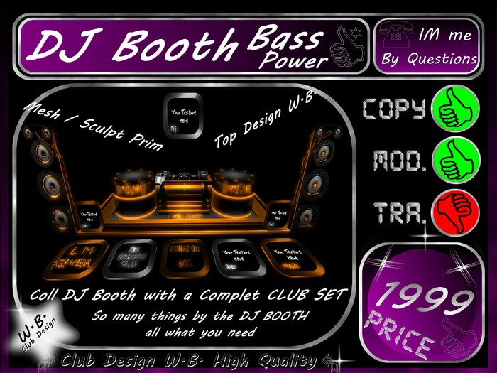 DJ Booth 1 Bass Power