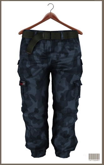 ::TATTOOART:: CARGO PANTS BLUE CAMO