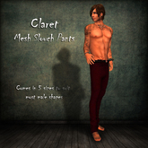 {REVERIE} Mesh Slouch Pants - Claret