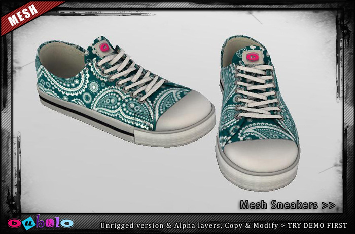 [ bubble ] Mesh Sneakers - Paisley