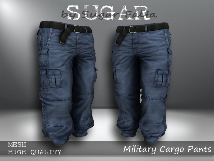 SUGAR Military Cargos BLUE Boxed