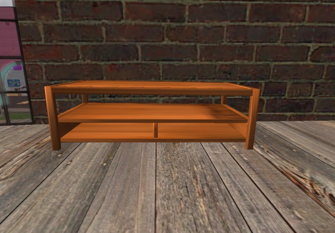Wooden coffee table