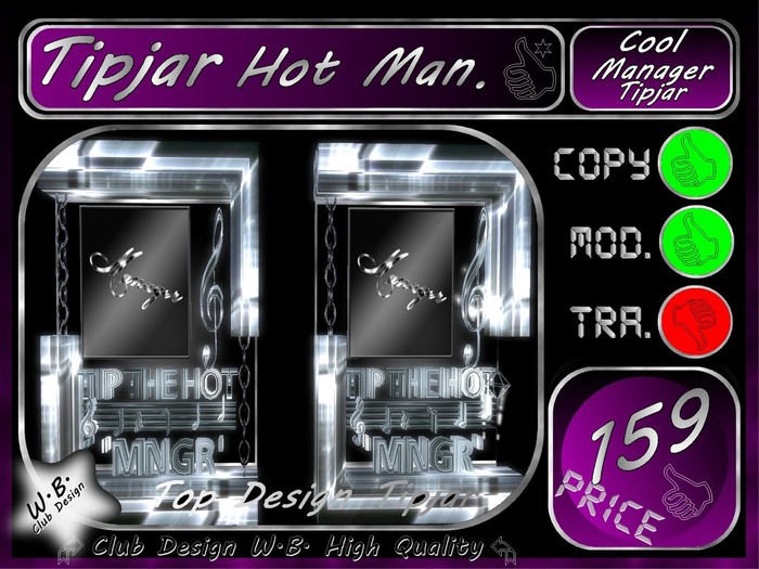 Tip jar Hot Manager