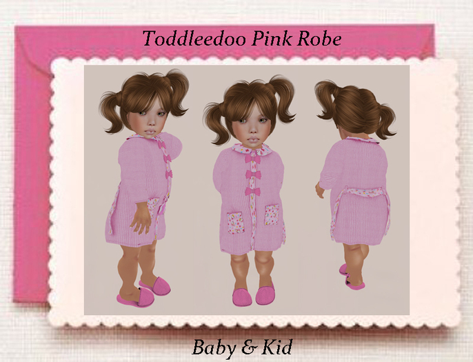 Toddleedoo Pink Robe