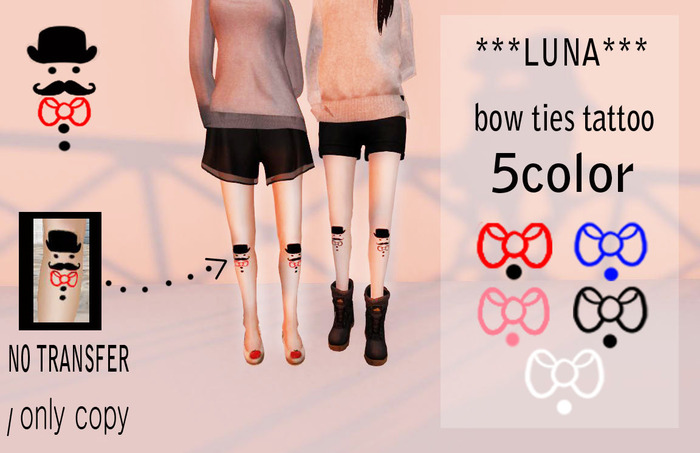 ***LUNA***bowties tattoo