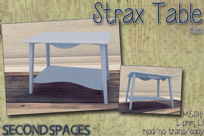 *SS* strax table - blue (bxd1)